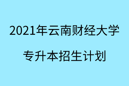 2021年云南財經(jīng)大學(xué)專升本招生計劃.png