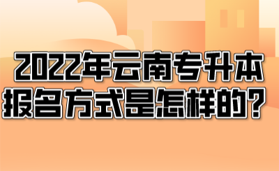 2022年云南專升本報名方式是怎樣的？.png