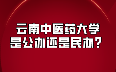 云南中醫(yī)藥大學(xué)是公辦還是民辦？