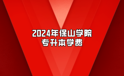 2024年保山學(xué)院專升本學(xué)費(fèi)