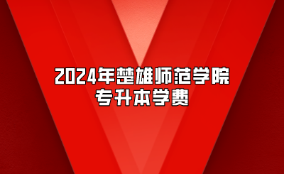 2024年楚雄師范學(xué)院專升本學(xué)費(fèi)