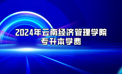 2024年云南經(jīng)濟(jì)管理學(xué)院專升本學(xué)費(fèi)