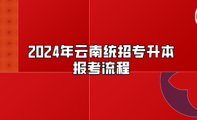 2024年云南統(tǒng)招專升本報(bào)考流程
